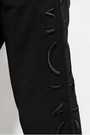 Moncler S cotton poplin mini smock dress with v neck in black