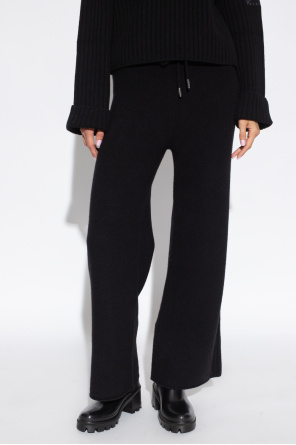 Moncler Cashmere logo-knit trousers