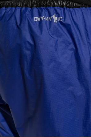 Moncler Grenoble R13 paint-splatter distressed checked dress Blue