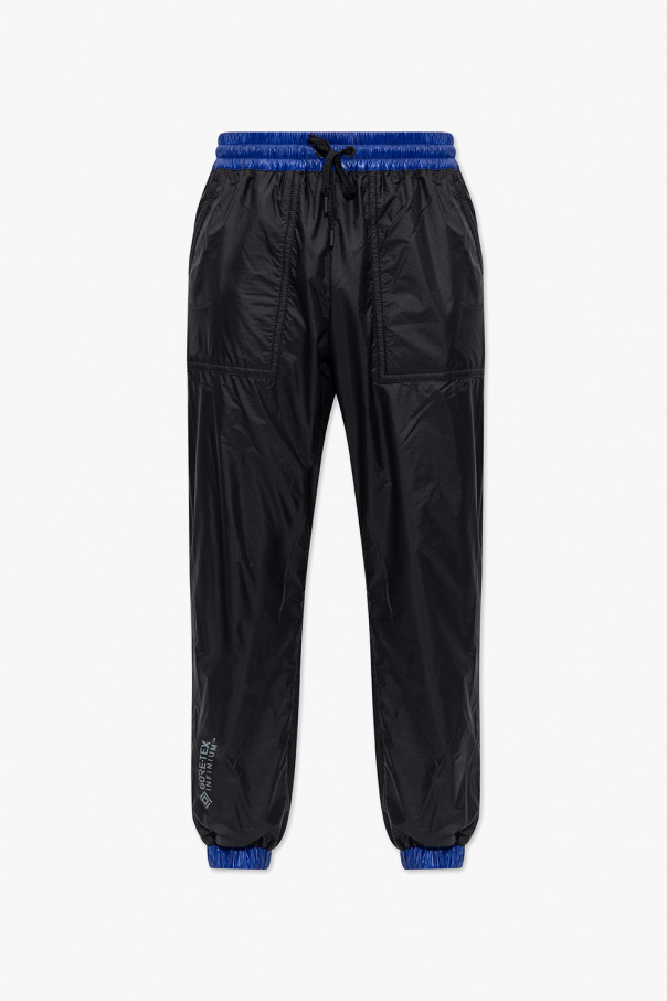 Moncler Grenoble Miss Selfridge mom jeans with frill detail in blue