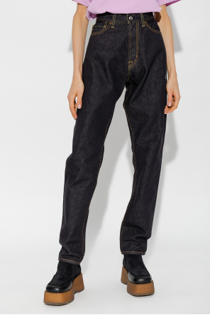 Moncler Genius 7 Topman Jeans med lige ben i vasket sort