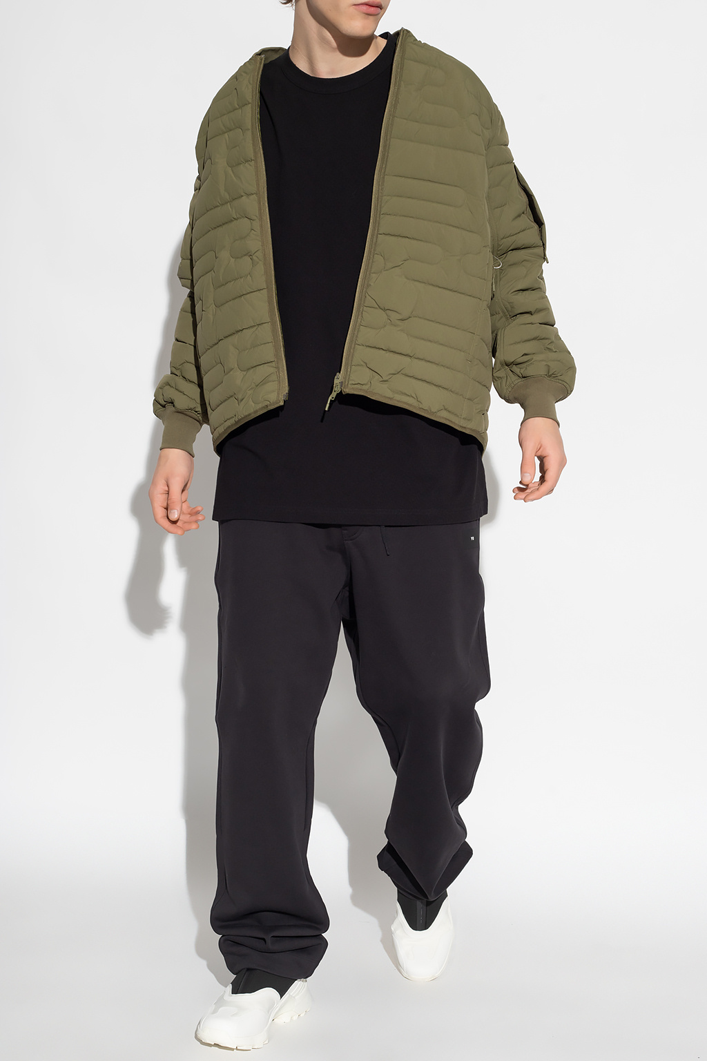 Y-3 Yohji Yamamoto lautre chose velvet long sleeve shift dress item