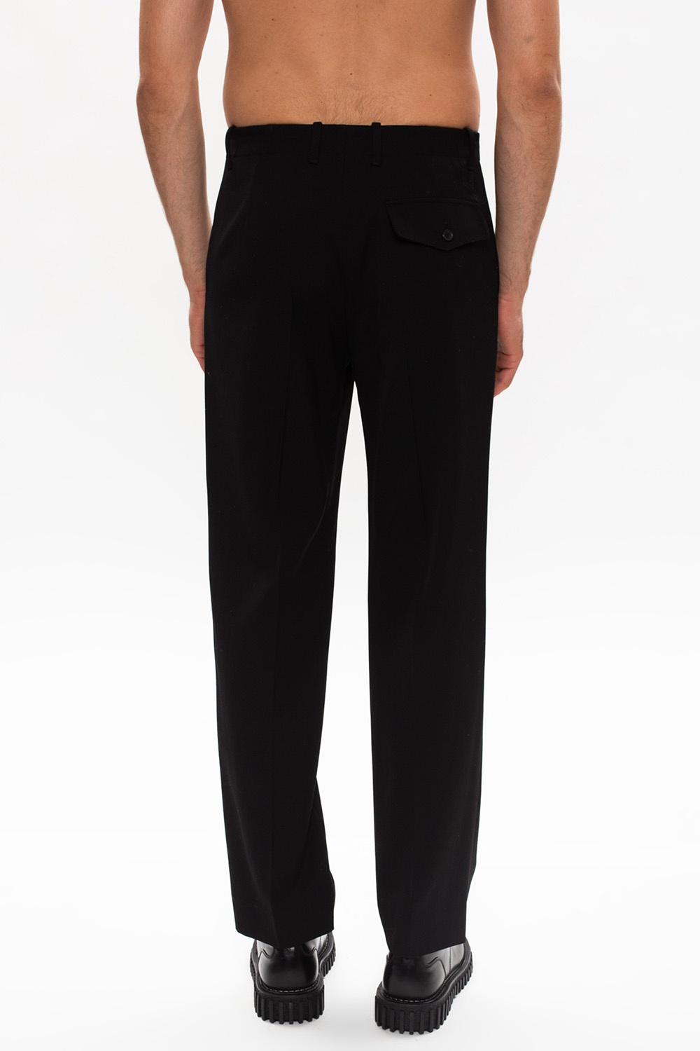 Loewe Wool pleat-front trousers