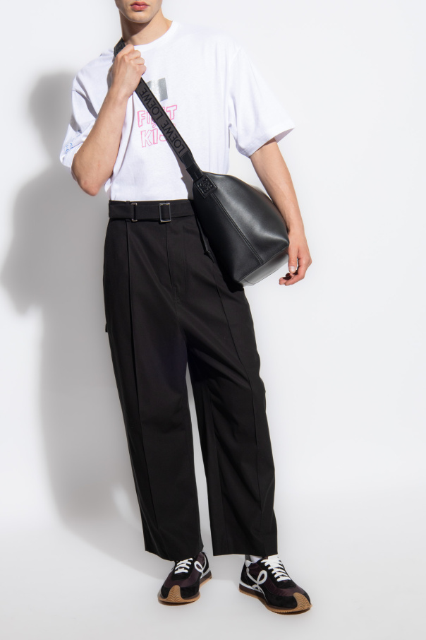 Loewe Cotton pleat-front trousers