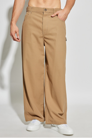 Loewe Cotton trousers with straight-leg cut