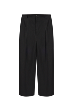 Creased trousers