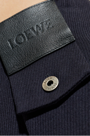 Loewe Pantalones de raya diplomática con pinzas