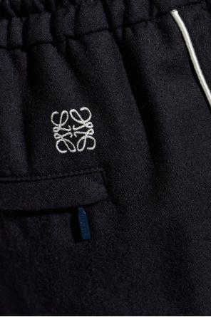 Loewe Pantalones de lana de corte holgado