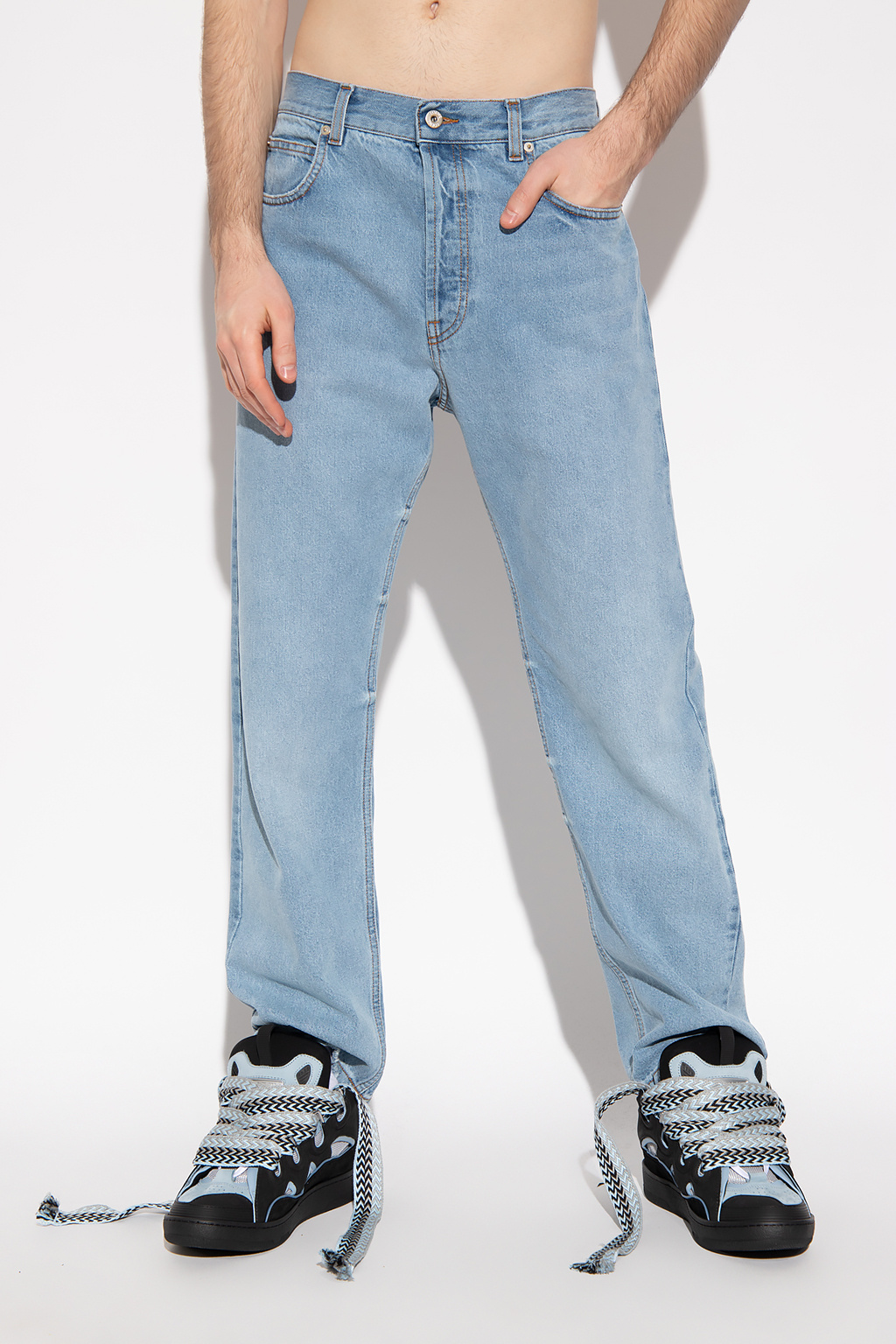 Loewe Jeans with leather patch