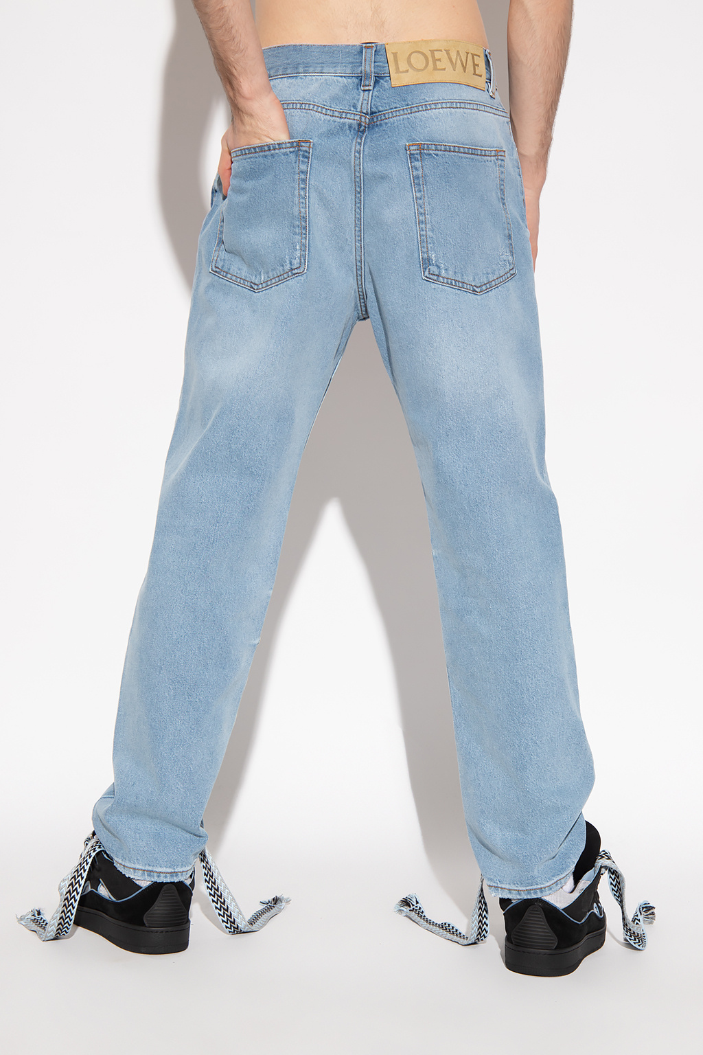 Loewe Jeans with leather patch