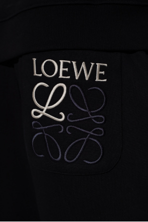 Loewe knitted scarf with logo loewe scarf off white