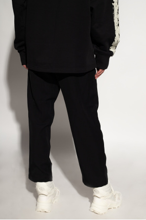Y-3 Yohji Yamamoto trousers Puff with logo