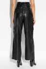 AllSaints BLACK ‘Harlyn’ leather trousers