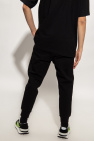 Y-3 Yohji Yamamoto Mango tailored pants with belt in black