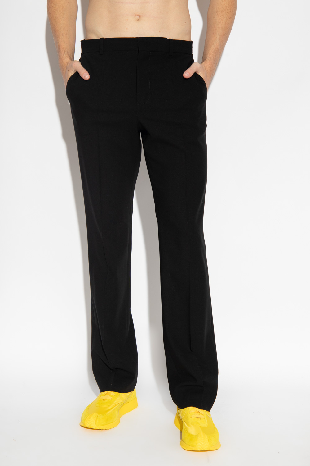 Loewe Wool pleat-front trousers