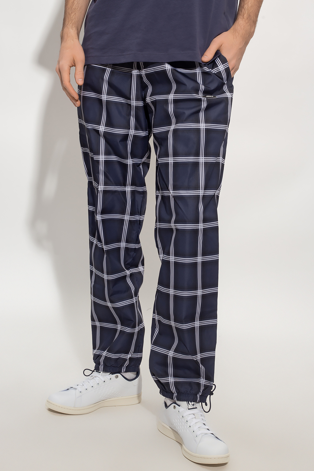 Adidas Originals Europa Satin Track Pants Navy Blue Sweatpants Size M | eBay