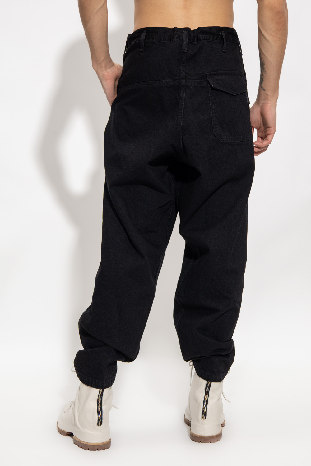 Black Jeans with multiple pockets Yohji Yamamoto - Vitkac GB