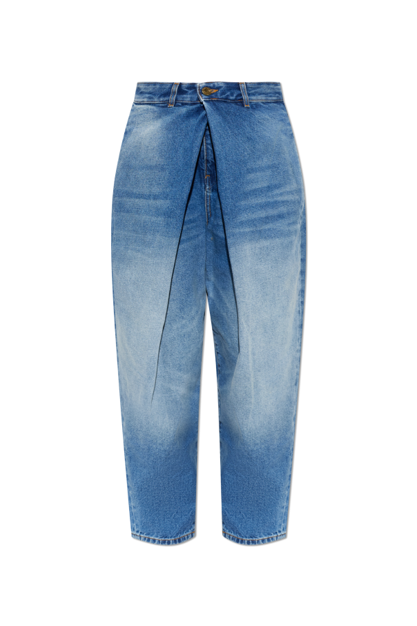 Jeans with pleats od Balmain