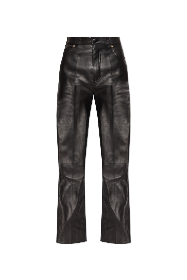 Leather trousers od Balmain