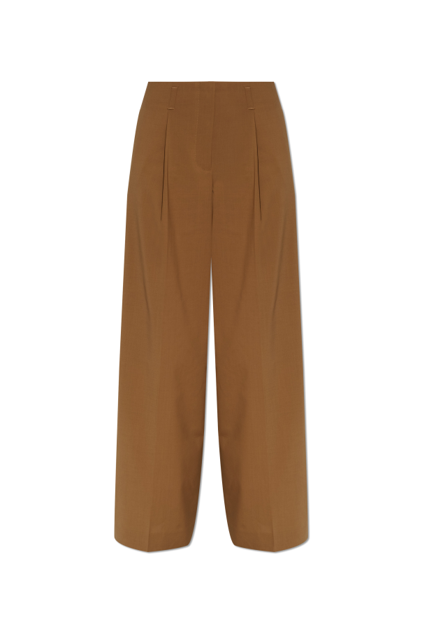 Wide-leg crease trousers od LACOSTE RUNWAY