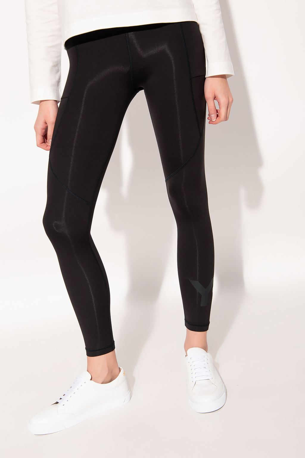 Le Palazzo wide-leg jeans Leggings with logo