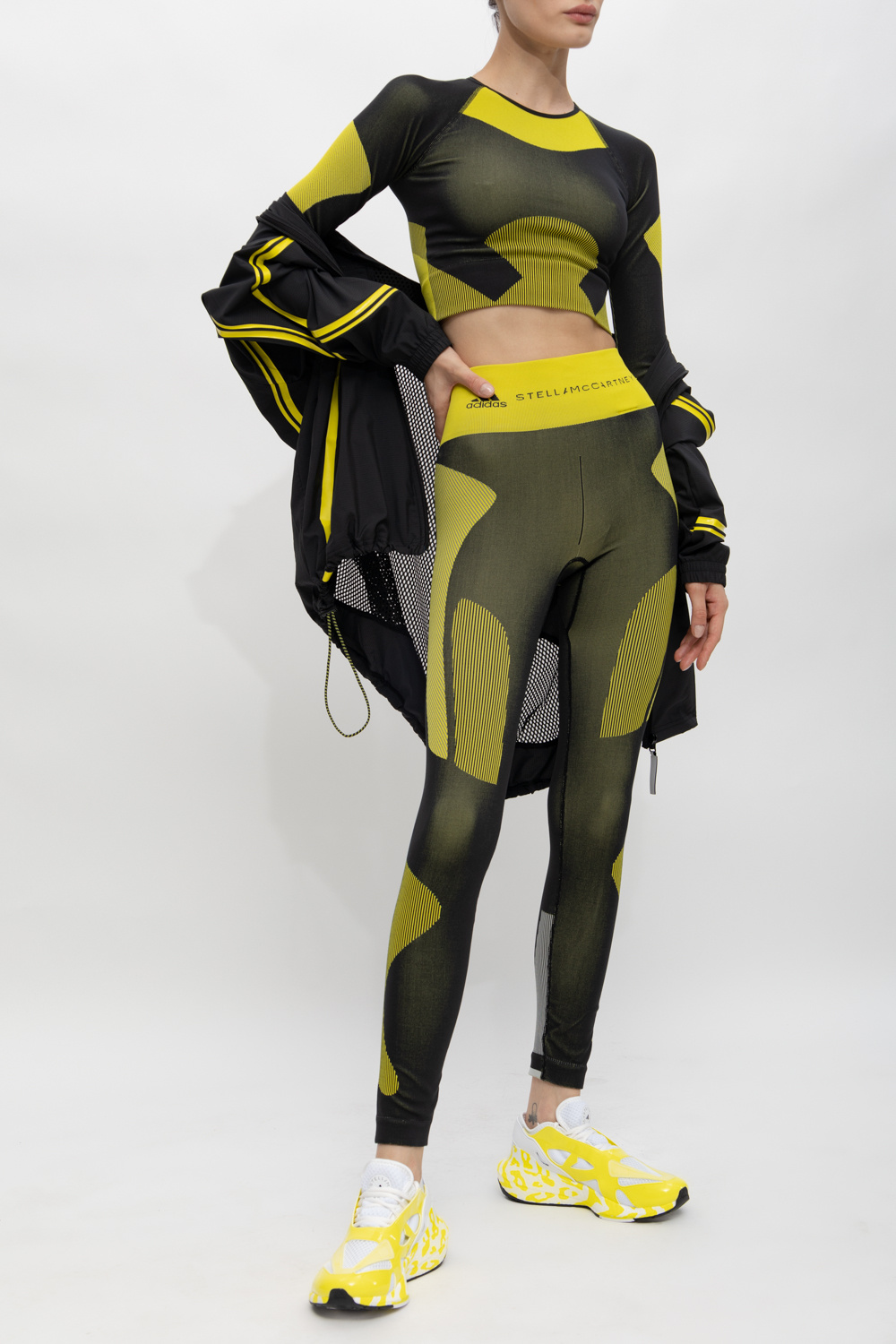 adidas cq2489 women boots sale - IetpShops Denmark - Yellow Training  leggings with logo ADIDAS by Stella McCartney