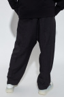 yohji yamamoto asymmetric wide leg trousers item Trousers with logo