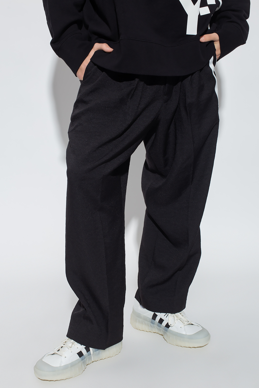 Kapital Grandrelle Bone-print track pants Trousers with logo