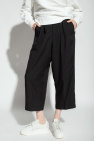 Drkshdw draped cotton shorts Trousers with logo