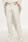 asymmetric graphic print dress Yohji Yamamoto logo-waist tonal-detailing leggings