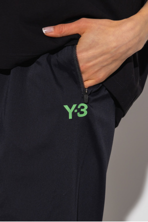 Y-3 Yohji Yamamoto Smocked Trim Lurex Mini Dress