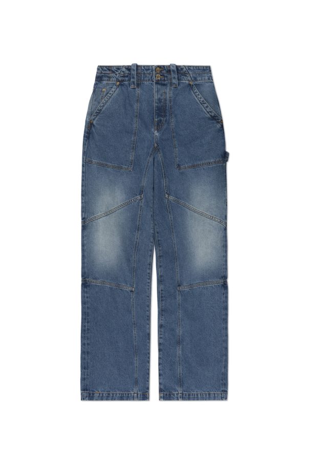 Jeans with 'vintage' effect od Balmain