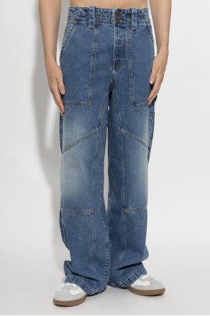 Balmain Jeansy z efektem `vintage`