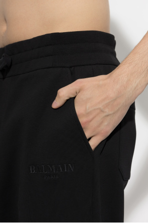 Balmain Spodnie dresowe z wyszytym logo