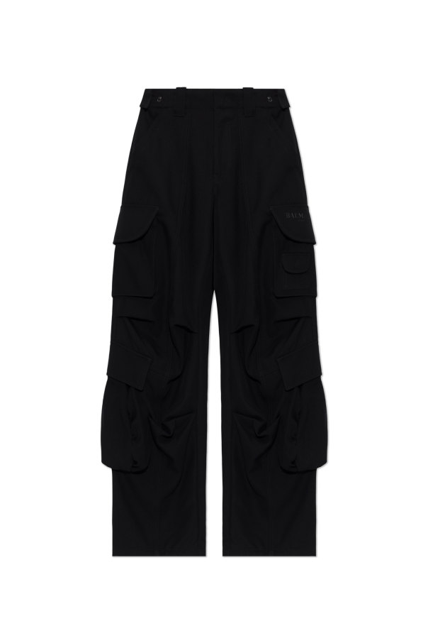 Wool cargo trousers od Balmain