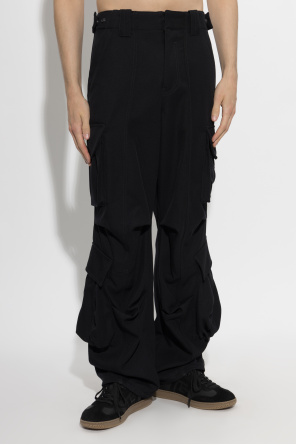 Balmain Wełniane spodnie typu `cargo`