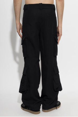 Balmain Wełniane spodnie typu `cargo`