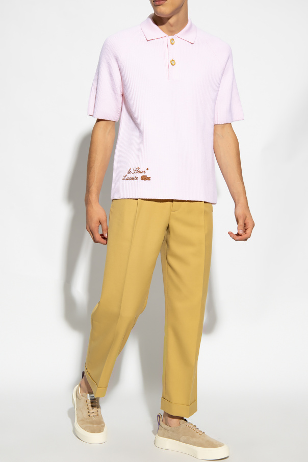 Lacoste Lacoste Розовая футболка из хлопка пима с логотипом Lacoste*