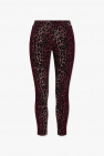 ADIDAS Originals BURGUNDY Leggings with animal motif
