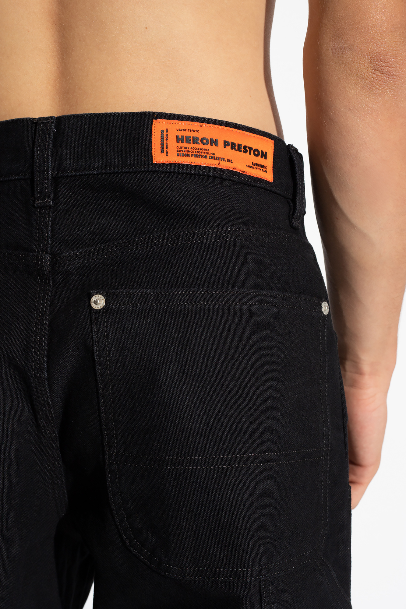 Heron Preston Balmain trousers with logo