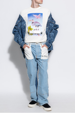 Jeans with inside-out effect od Heron Preston