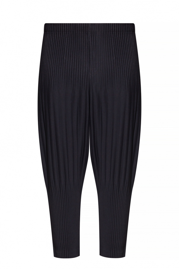 Issey Miyake Homme Plisse Pleated Cotton trousers