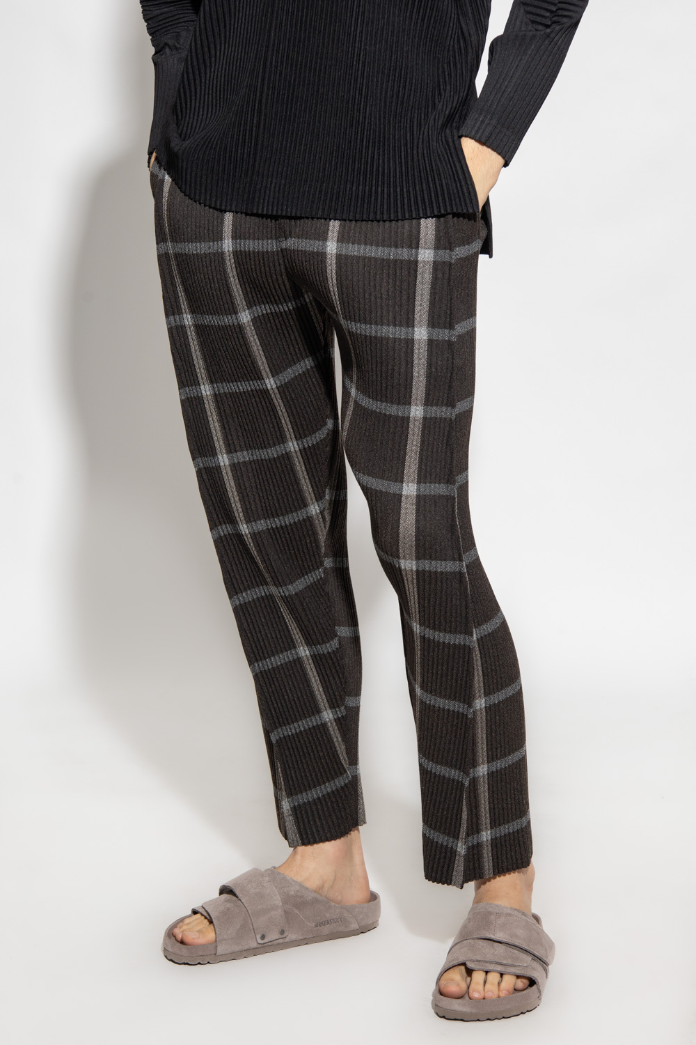 Emilio Pucci Junior graphic-print cotton leggings Checked trousers