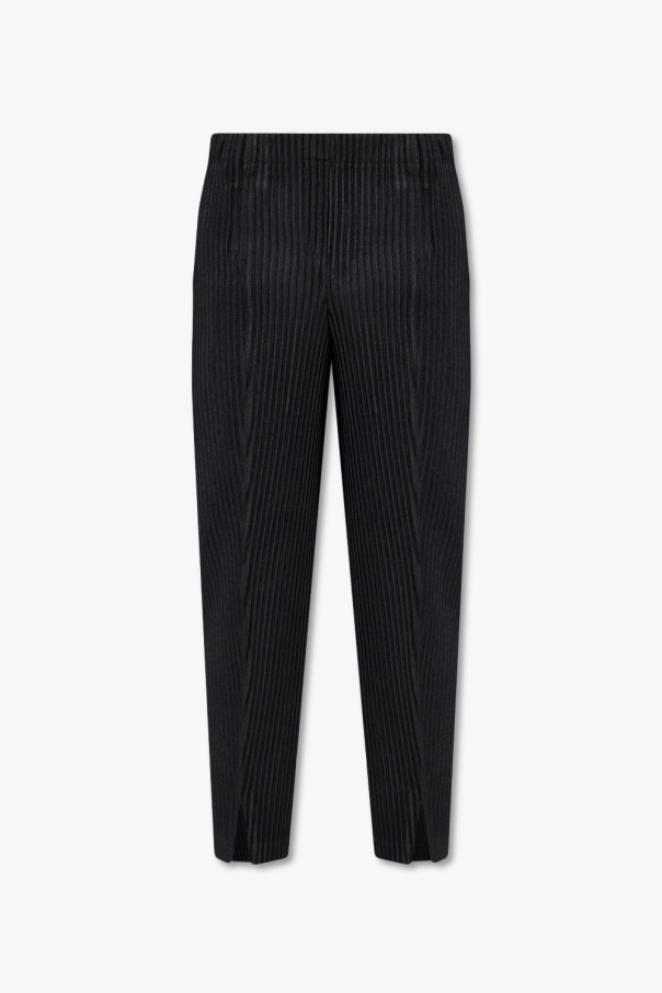 Issey Miyake Homme Plisse Pleated jersey trousers