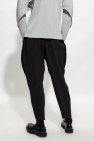 Homme Plissé Issey Miyake Ribbed trousers with wide legs