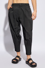 Homme Plissé Issey Miyake BLACK Nylon Trousers by Issey Miyake Homme Plisse