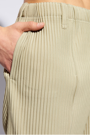 Issey Miyake Homme Plisse Plisowane spodnie w kant
