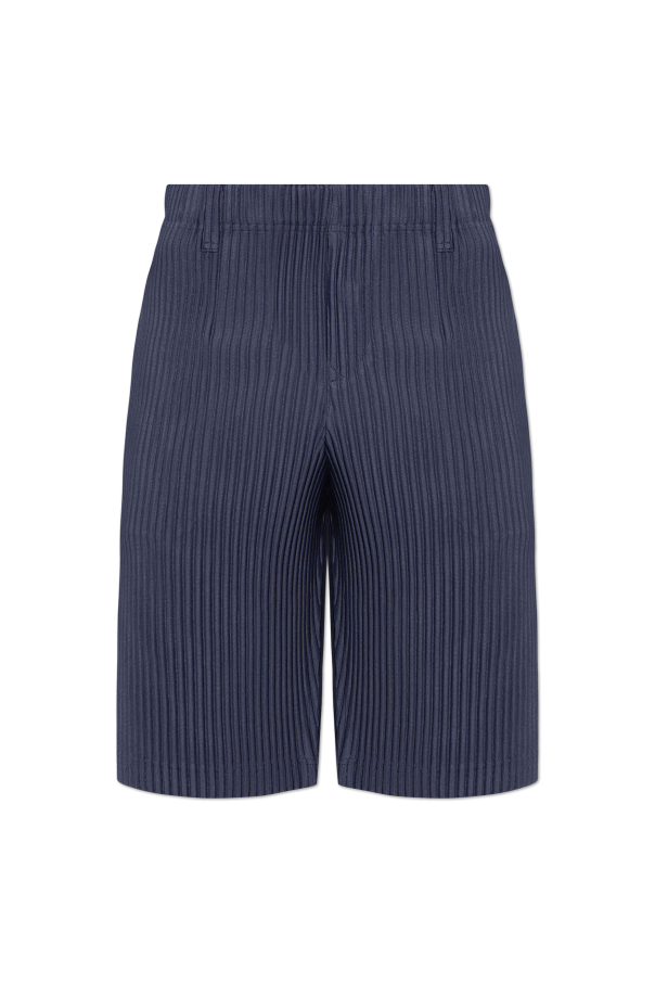 Issey Miyake Homme Plisse Pleated Bermuda Shorts
