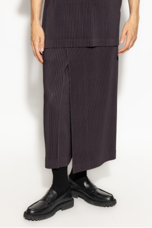 Homme Plisse Issey Miyake Pleated trousers with fold