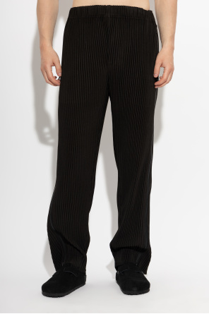 Homme Plissé Issey Miyake Pleated trousers with zip-up legs